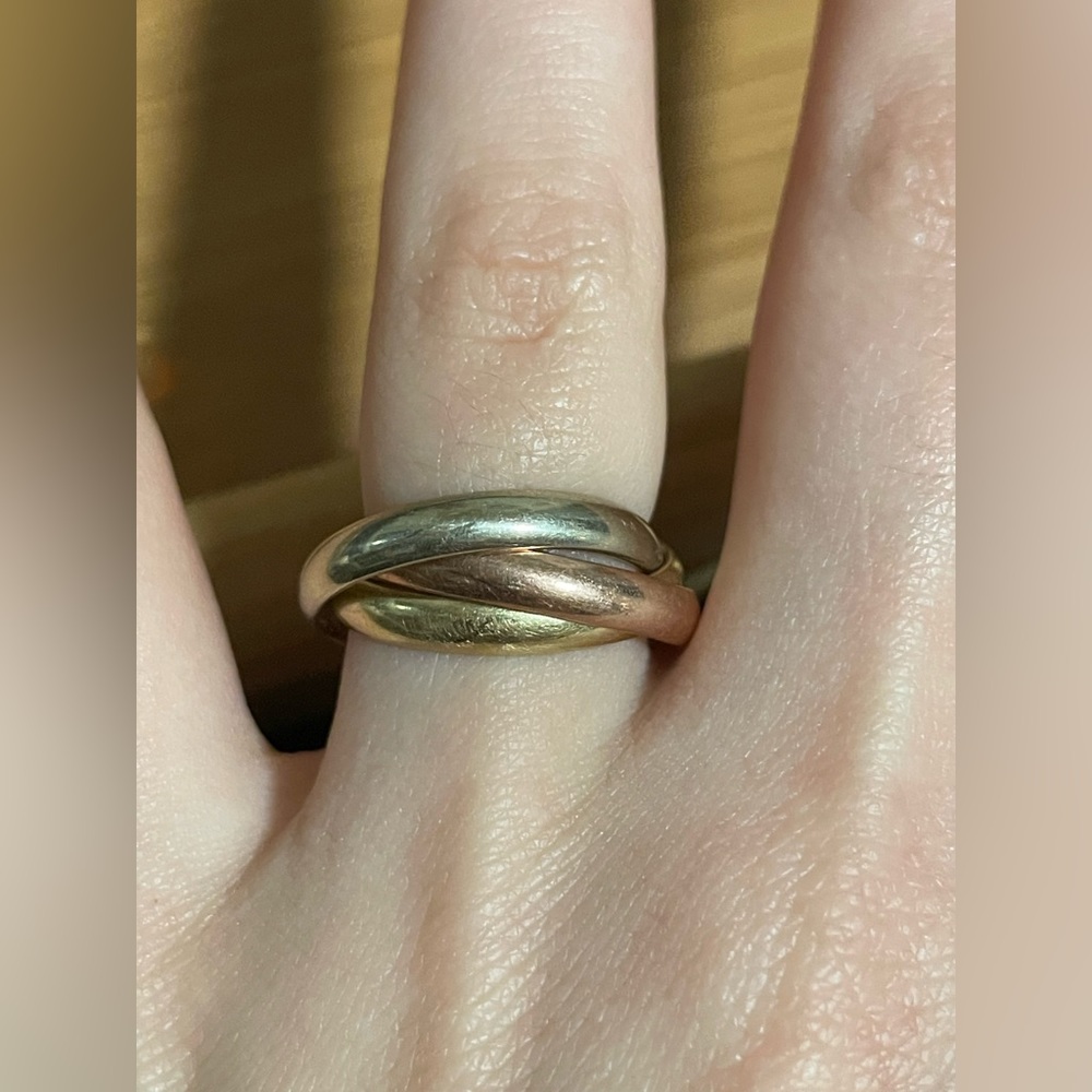 14k gold ring | triple ring • cool ring